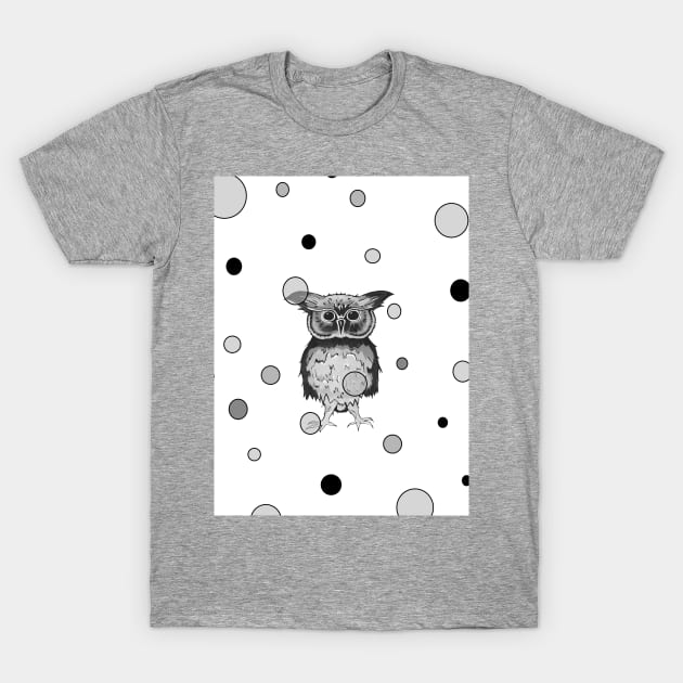 WHIMSICAL Funny Owl T-Shirt by SartorisArt1